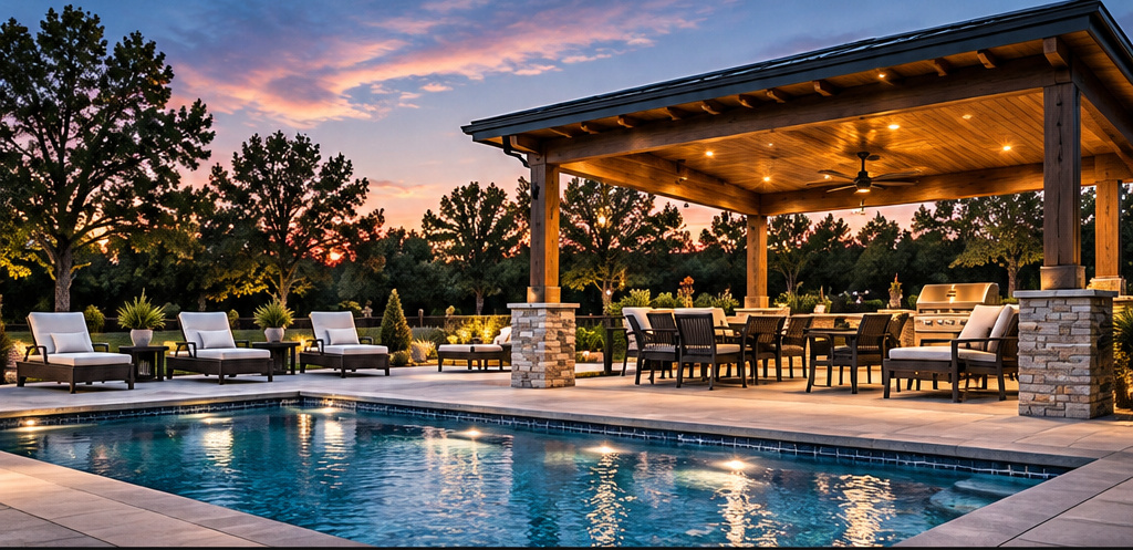 Luxury pool and outdoor living